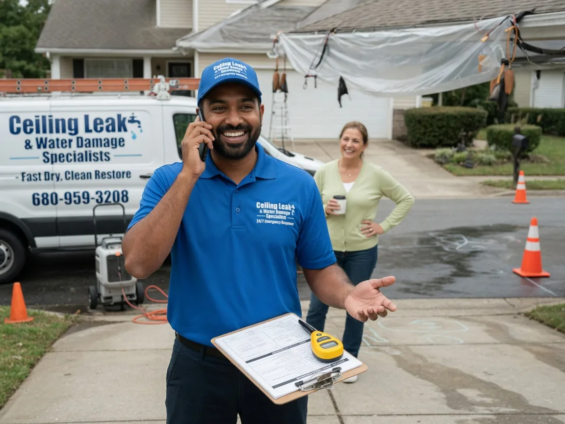 Ceiling Leak Cleanup Gibsonville, NC FAQs