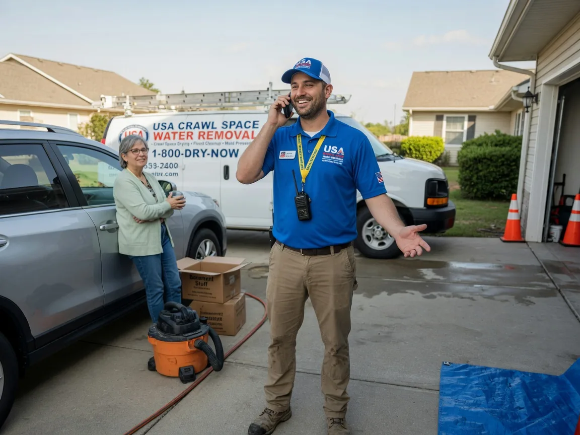 Crawl Space Water Removal Gibsonville, NC FAQs